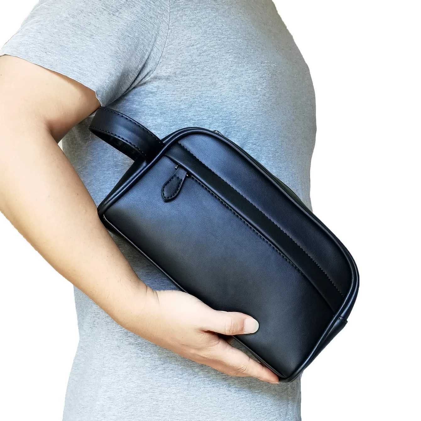 Men Handbags Men Wallets PU Leather Male Business Handbag Holder Mobile Phone Bag Mens Small Wristlet Bag My OrdersC250214