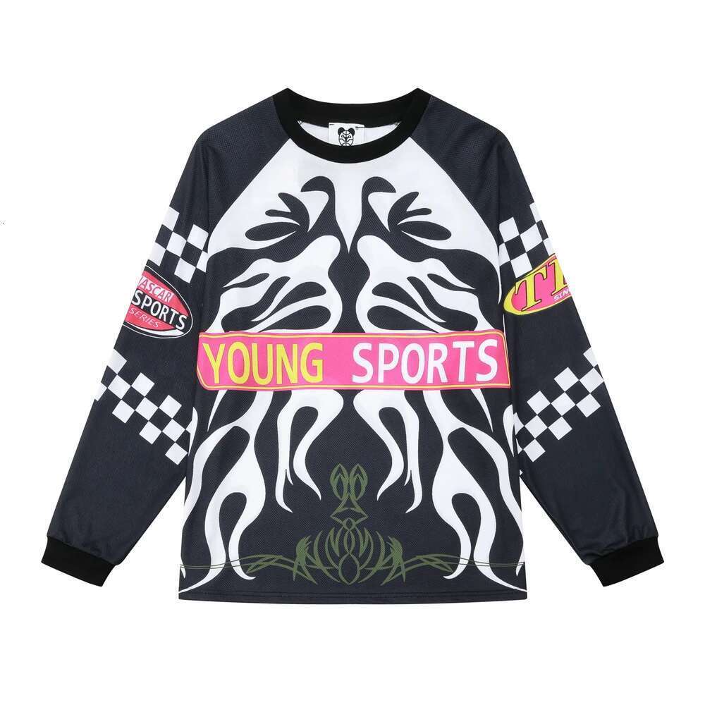 Streetwear Totems Sports Mens Baseball Shirts Long Sleeve Breathable Casual Fall Tshirts Crew Neck Baggy Loose Top Tees Oversize