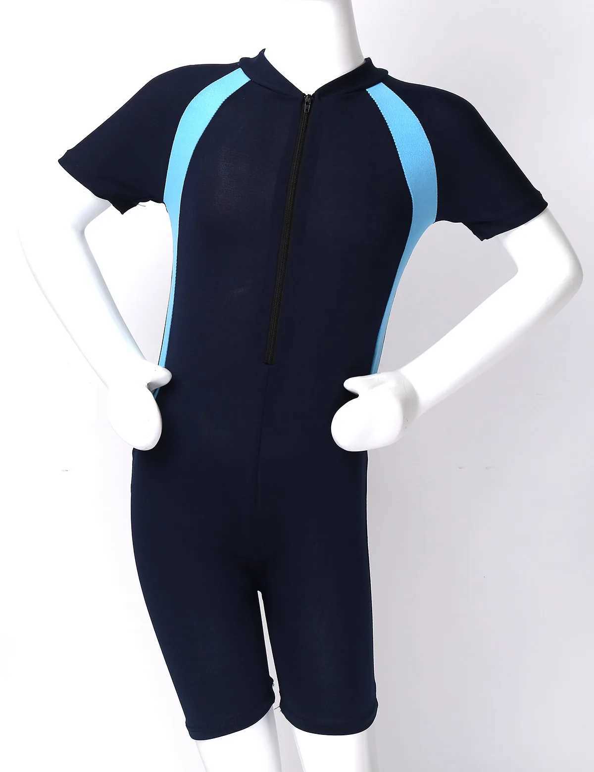 Kids Boys Girls Wetsuit Children Diving Suits Swimwear Girls One Piece Short Sleeve Surfing Swimsuits Girl Bathing Suit Wetsuits Z250214