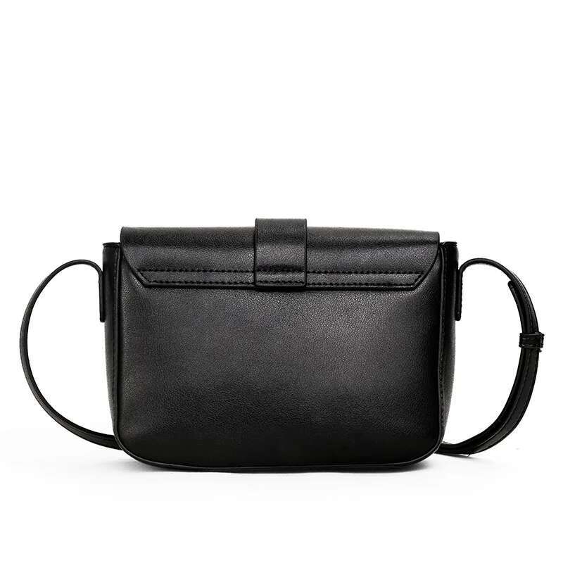 Women's Trendy Leather Shoulder Elegant Solid Color Messenger Ladies Crossbody Bag