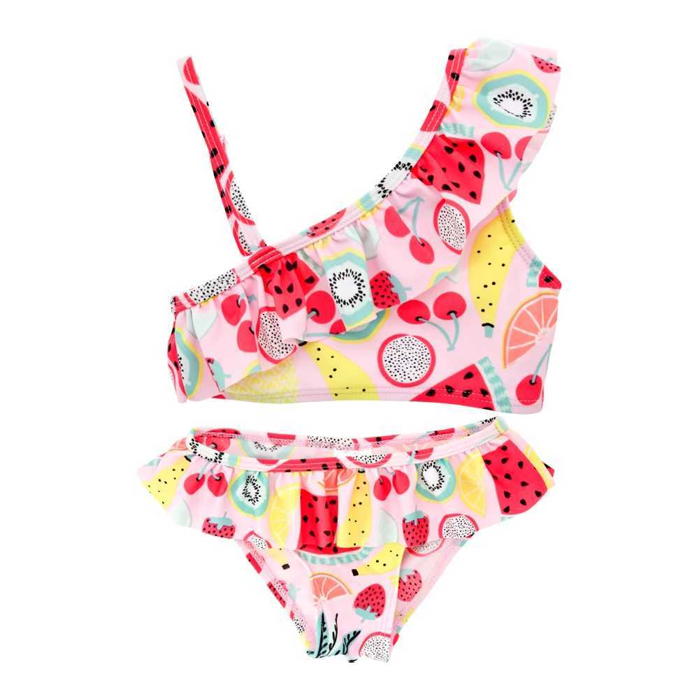 Kavkas Summer Girls Swimming Suit 9 M to 6 Years Fruit Floral Printed Hot Swimsuit Children One-piece Baby Swimwear For Kids Z250214