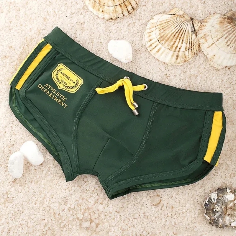 SEOBEAN Sexy Boxer Men Swimwear Breathable Shorts Swim boxer y250121