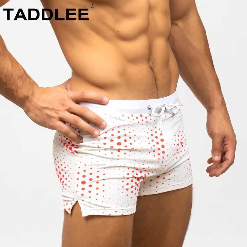 Taddlee Men Swimwear Swim Boxer Brief Bikini Surfing Trunks Square Cut Swimsuits W250214
