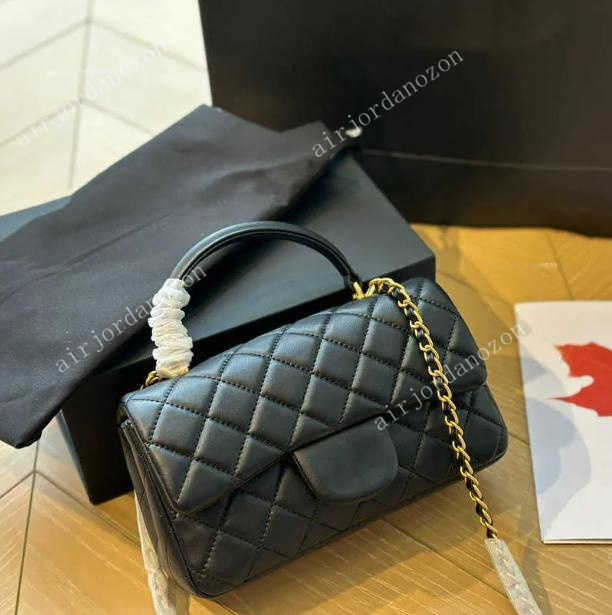 Shoulder Bag High quality Sheepskin 22B cf handle mini Luxury Fashion genuine Leather Messenger Chains Crossbody Bag Handbag Double Letter Combination Handbags 7A