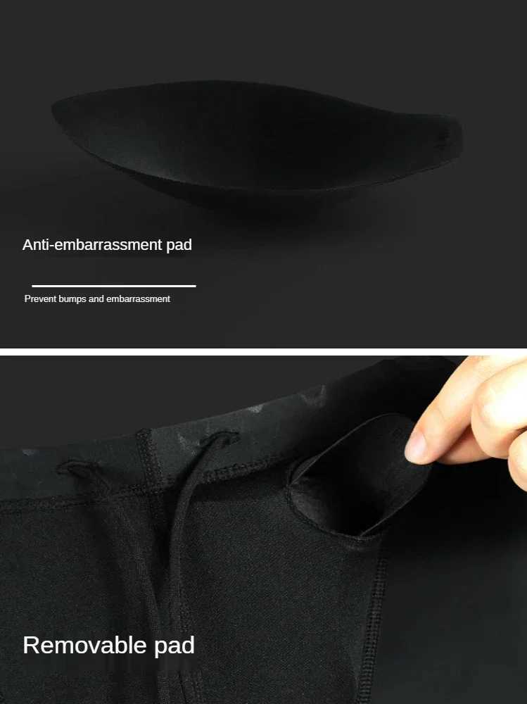 Mens Race Swimsuit swimming trunks lycra shorts quick-drying beachwear boys bathing suits with spandex pants W250214