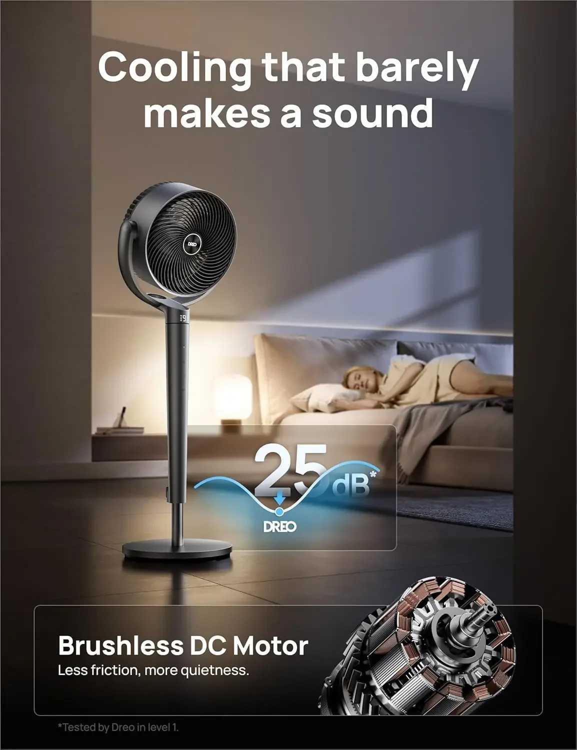 Pedestal Fan with Smart Control 43 Inches 150+120 Omni-Directional Oscillating Quiet Fans for Bedroom 110ft Circulat Z250214