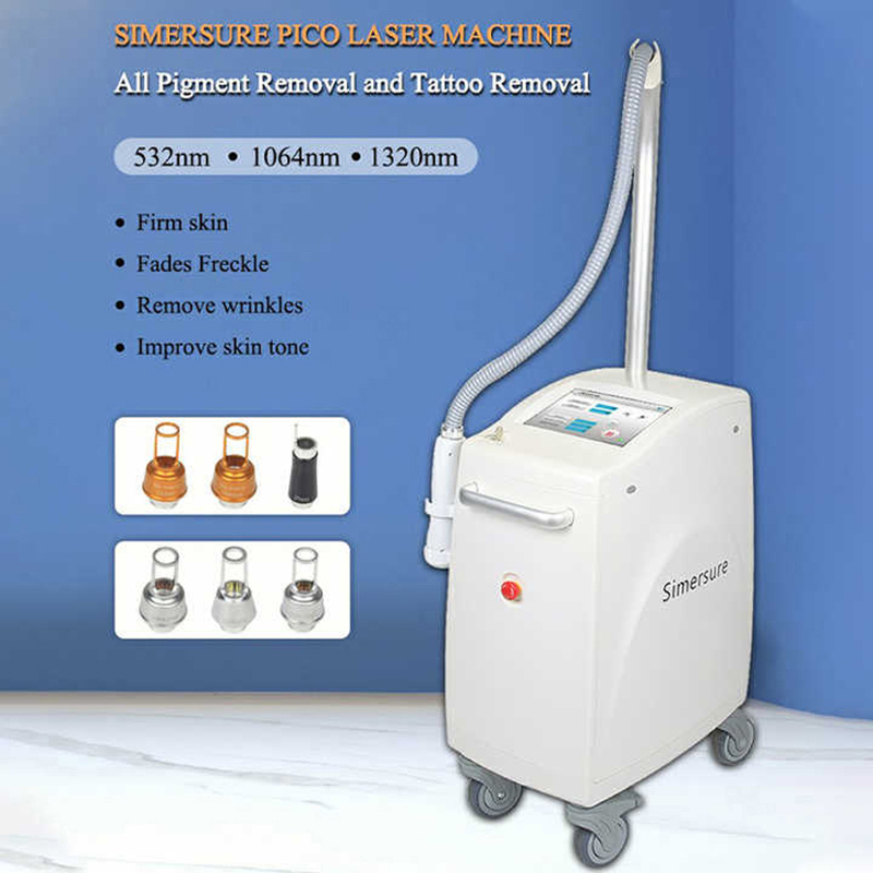 Hot Selling Picosecond Laser Tattoo Removal Spot Removal 755 1064 1320nm Nd Yag Laser Skin Tightening Whitening Beauty Machine