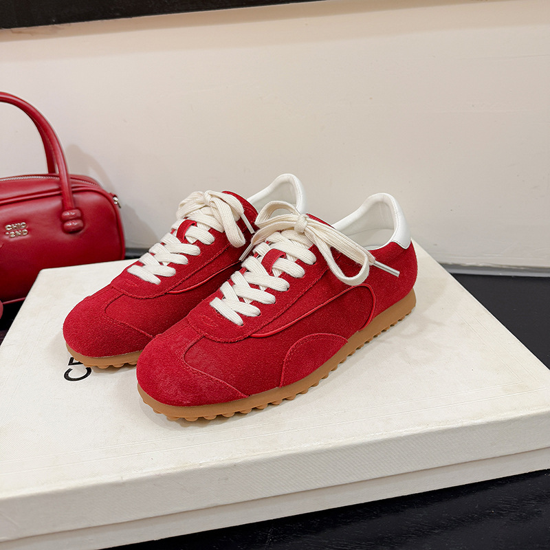 2025 new hot free shipping designer for womens red brown grey Fashionable and versatile casual sports shoes
