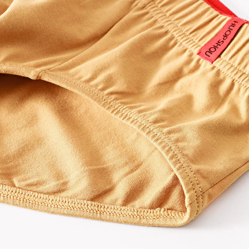Solid Cotton Briefs Mens Convex Pouch Panties Youth Fasion Lingerie Low Rise Breathable Mens Comfortable Underwear Solid Color 250214