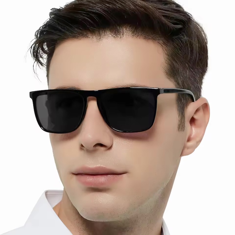 CB Sports Sunglasses for Men Polarized Comfortable Wear Square Sun Glasses Male Light Weight Eyewear Accessory with Origina CAVALLO BIANCO