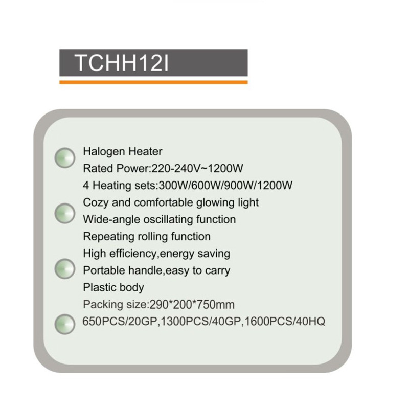 Quartz tube heater cross-border small household new hot air blower vertical electric heater desktop vertical whole house take