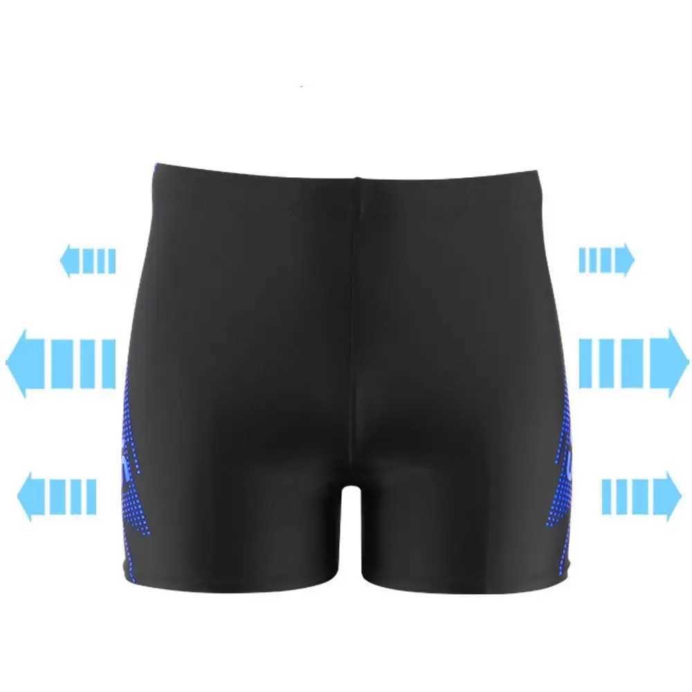 Letter Print Mens Swimming Trunk Fashion Elastic Quick Drying Summer Swimsuit Boxer Plus Size Breathable Swimming Shorts W250214