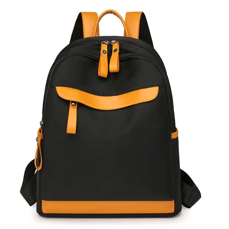 Leisure Backpack New Lightweight And Fashion Travel Color Contrast Backpack Large Capacity Womens Small Backpack Womens Bag