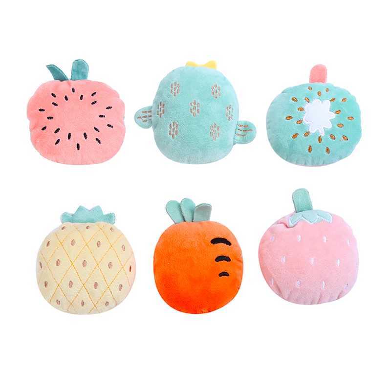 Cat Cute fruit caip plush toy with bite resistant sleep Stuffed animals for catsT250214