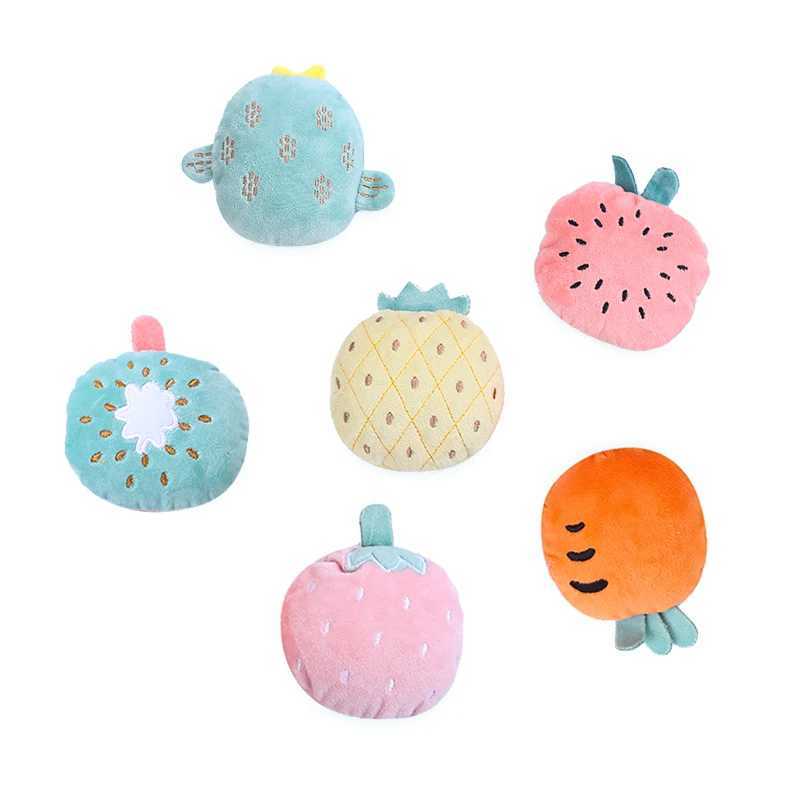Cat Cute fruit caip plush toy with bite resistant sleep Stuffed animals for catsT250214
