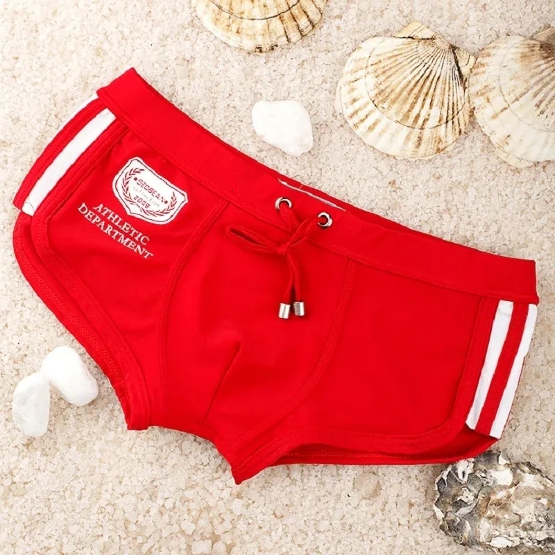 SEOBEAN Sexy Boxer Men Swimwear Breathable Shorts Swim boxer y250121