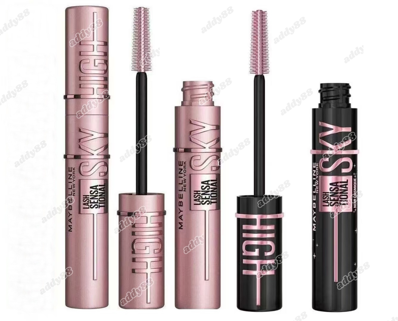 Marque de maquillage des yeux Skyhigh Mascara étanche de longueur de longueur soyeuse durable mascara noir épais