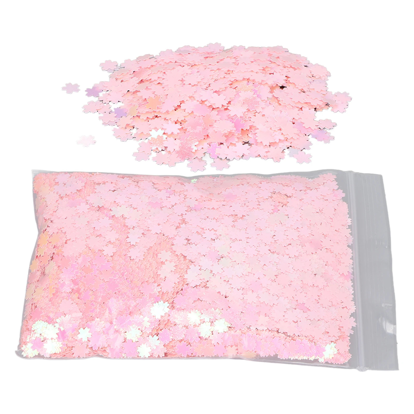 Nail Art Glitter Flakes Cherry Shape Sparkling Manicure Decoration Sequins for Nail Shop Pink 50g 250214