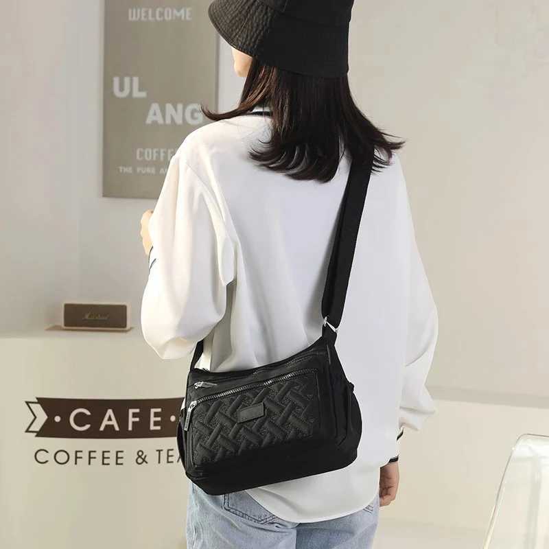Casual Crossbody Shoder BagsHigh Quality Wen Party Oxford Big Capacity HandbagsVintage Travel Lg Zipper Bucket Totes Bag Z250214