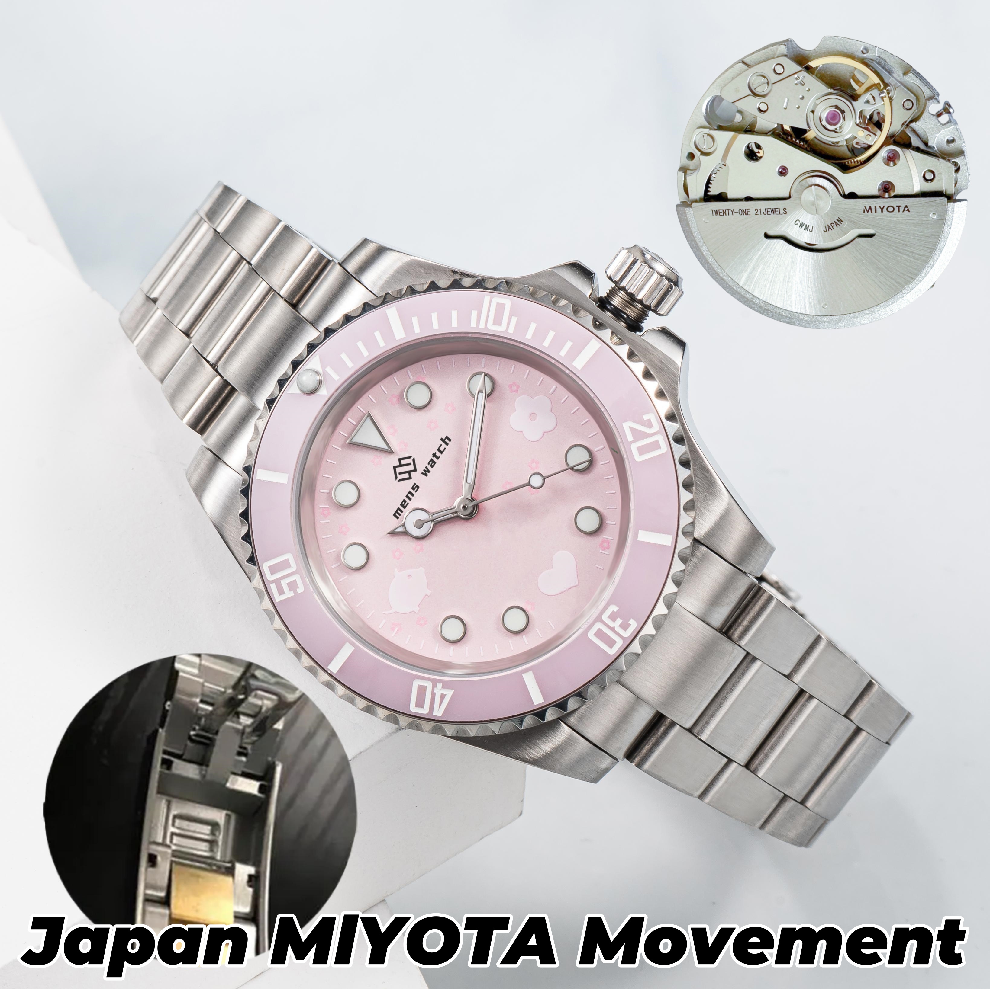 watch designer men's watch automatic mechanical japanese movement men's luxury montre de luxe with box 41mm