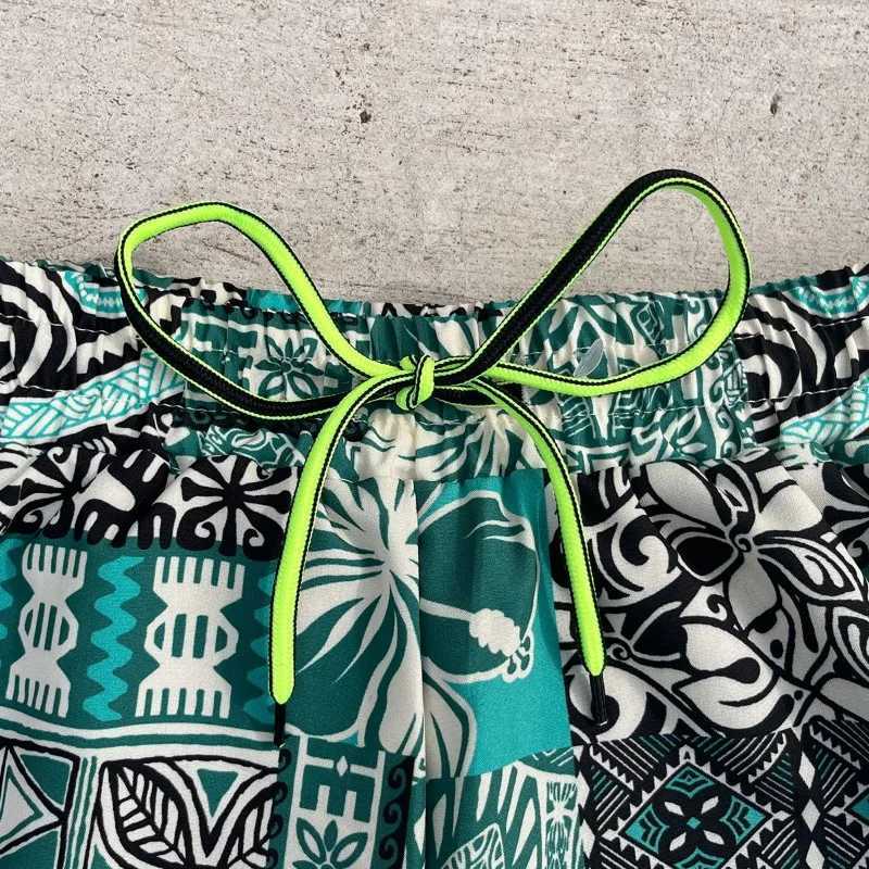 Swimming pants mens anti awkward loose large quick drying swimsuit mens beach pants soaking hot spring double-layer W250214