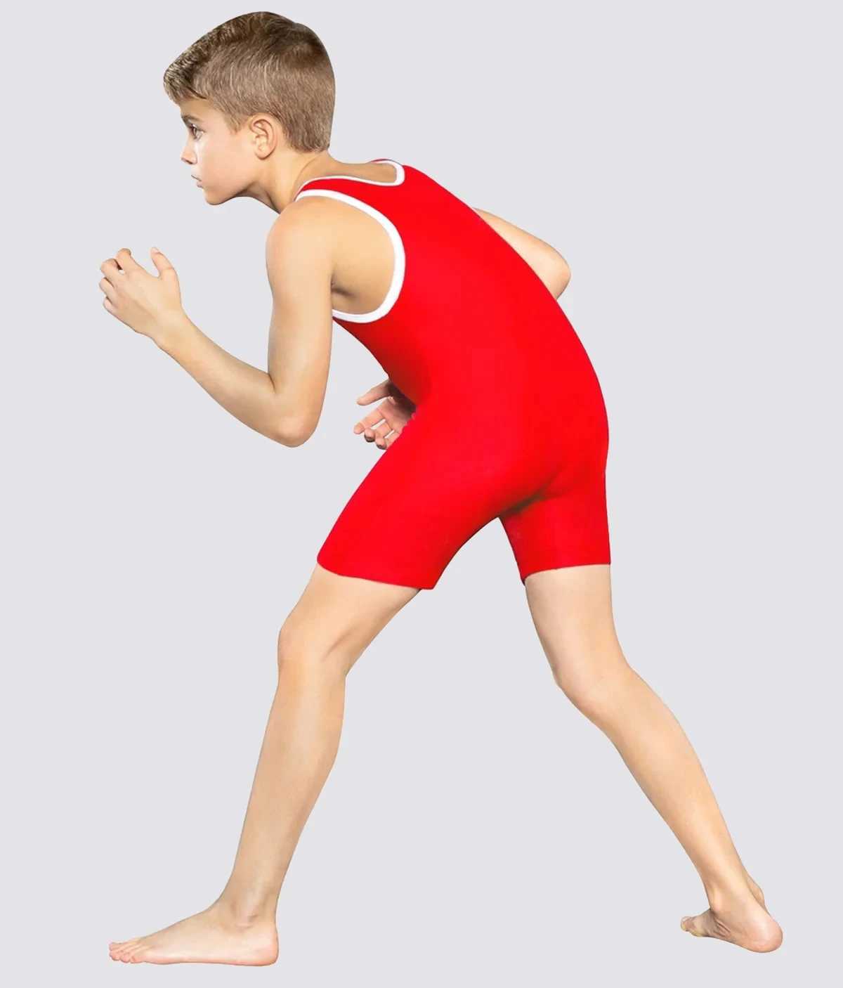 Kids Wrestler Tights One-Piece Wrestling Singlet Race Clothing Gym Outfit Rowing Suit Weight Lifting Tights Childrens Wrestling Z250214