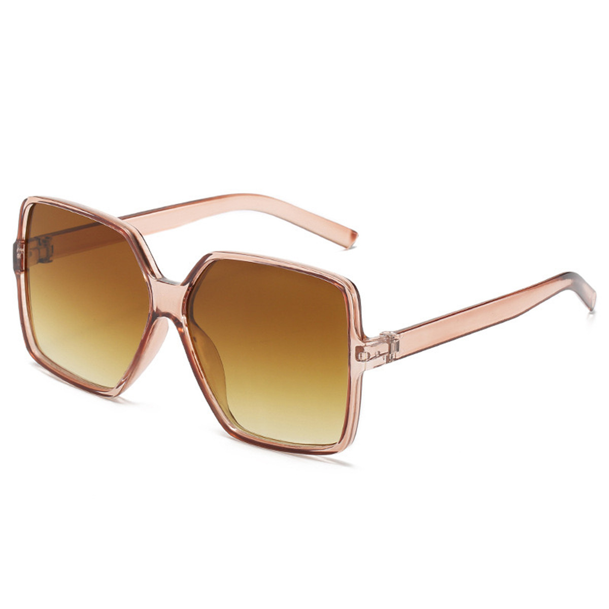 LALAVARA Oversize Square Frame Retro 90s Vintage Outdoor Driving Sunshade Decoration Glasses