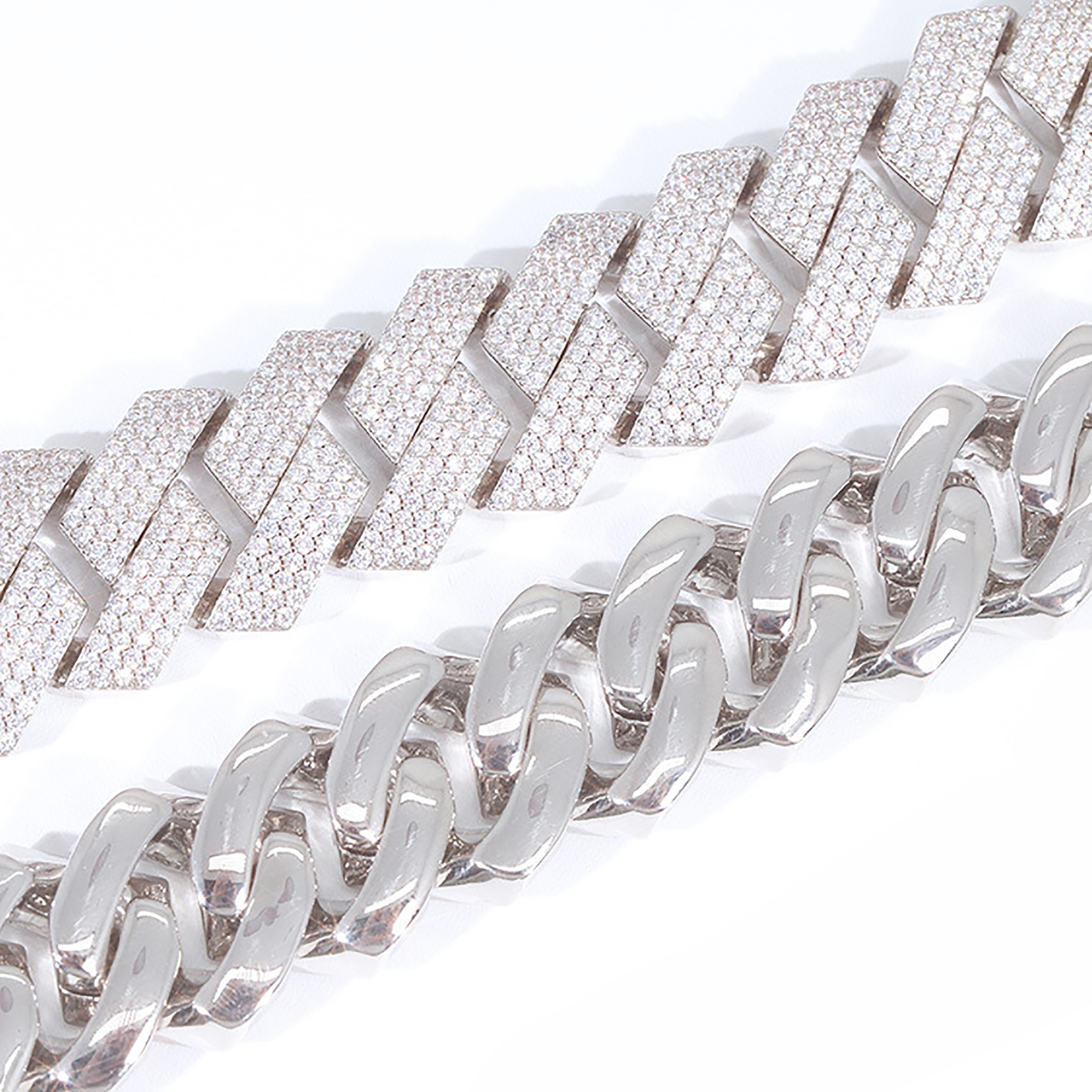 20MM wide gold cuban k chain necklace designer for men micro inlaid 4 row bg cz dia iced out chains necklaces rock hip hop jewelry woman Valentines Da