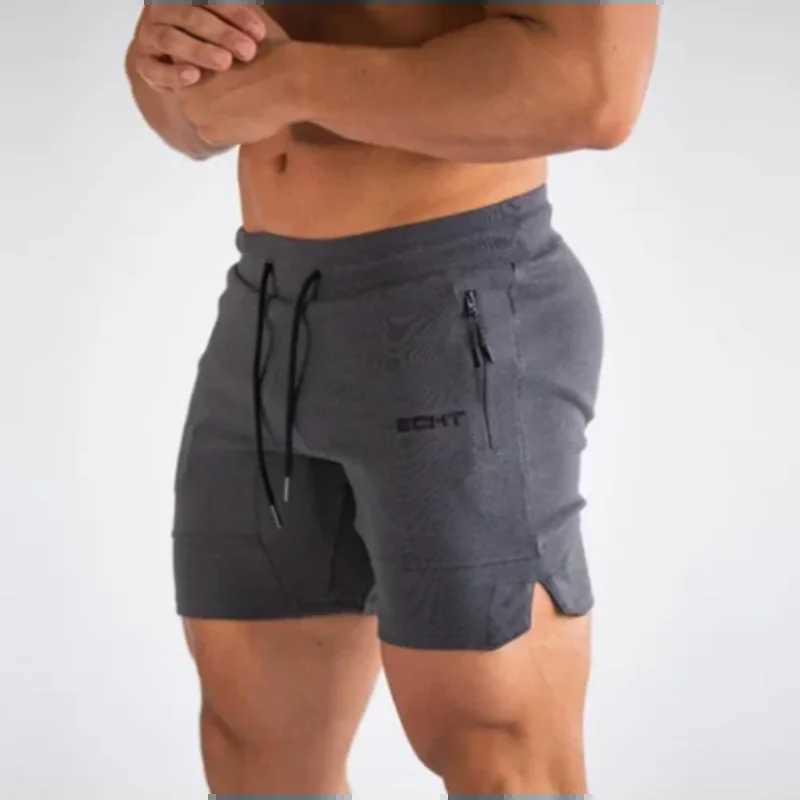 Mens Zip pocket sweatpants Fitness Gyms Shorts Men Summer Running Short Pants Male Jogger mesh Workout Beach sports short pantsXJ250213