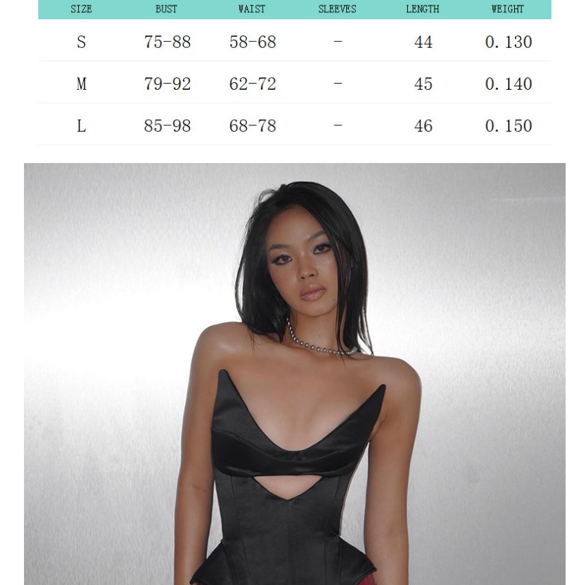 Women's & Camis Goth Dark Punk Streetwear Sexy Hollow Out Irregular Corset Tops E-girl Grunge Backless Bandage Tanks Top Y2K Gothic Slim V Vests