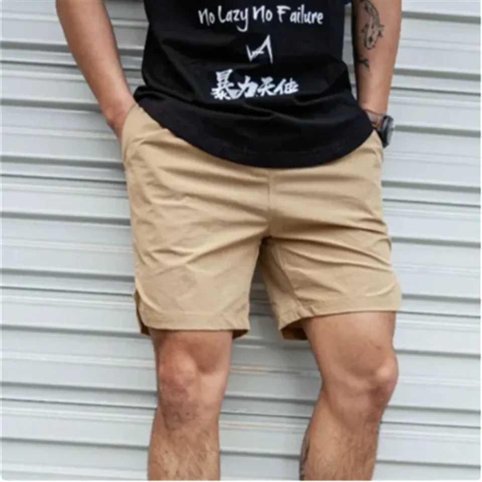 new Men Hot Shorts Light Weight Thin Short Pants Running Squat Fitness Shorts Men GYM Wear Quick-drying Drawstring ShortsXJ250213