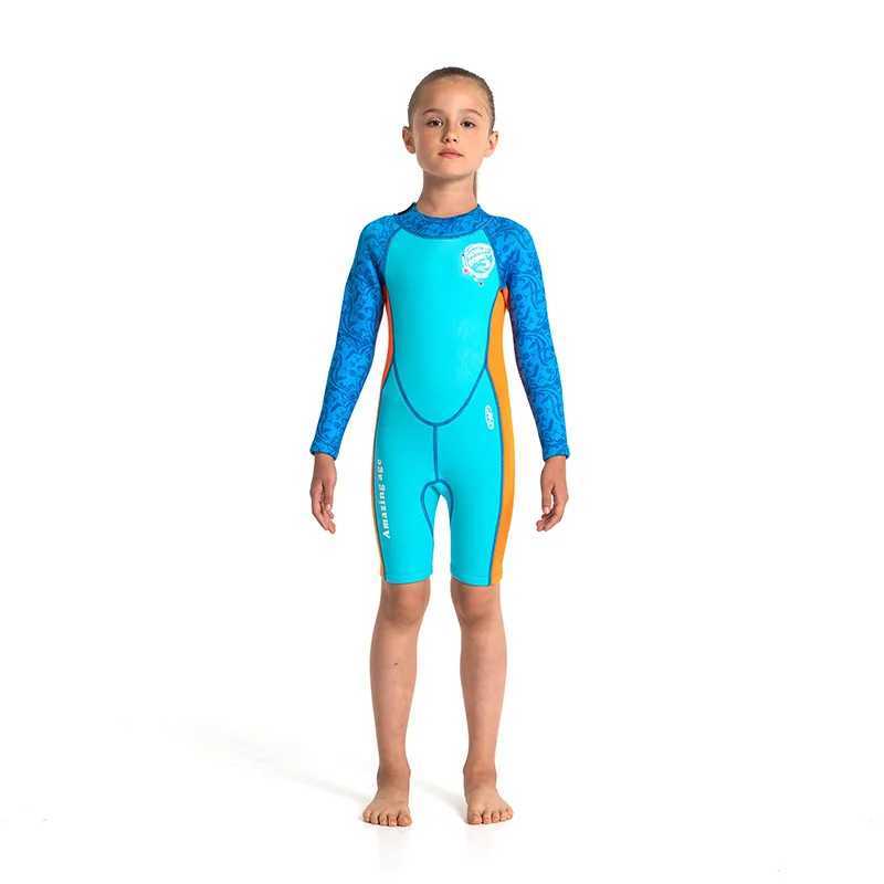 2.5MM Neoprene Scuba Keep Warm Water Sport Full Body Swim Diving Suit For Kids Snorkeling Spearfishing Kayaking Surfing WetSuit Z250214