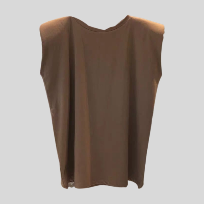 New arrival white sleeveless t-shirt women's loose summer new fashionable black vest t-shirt student top outside ins