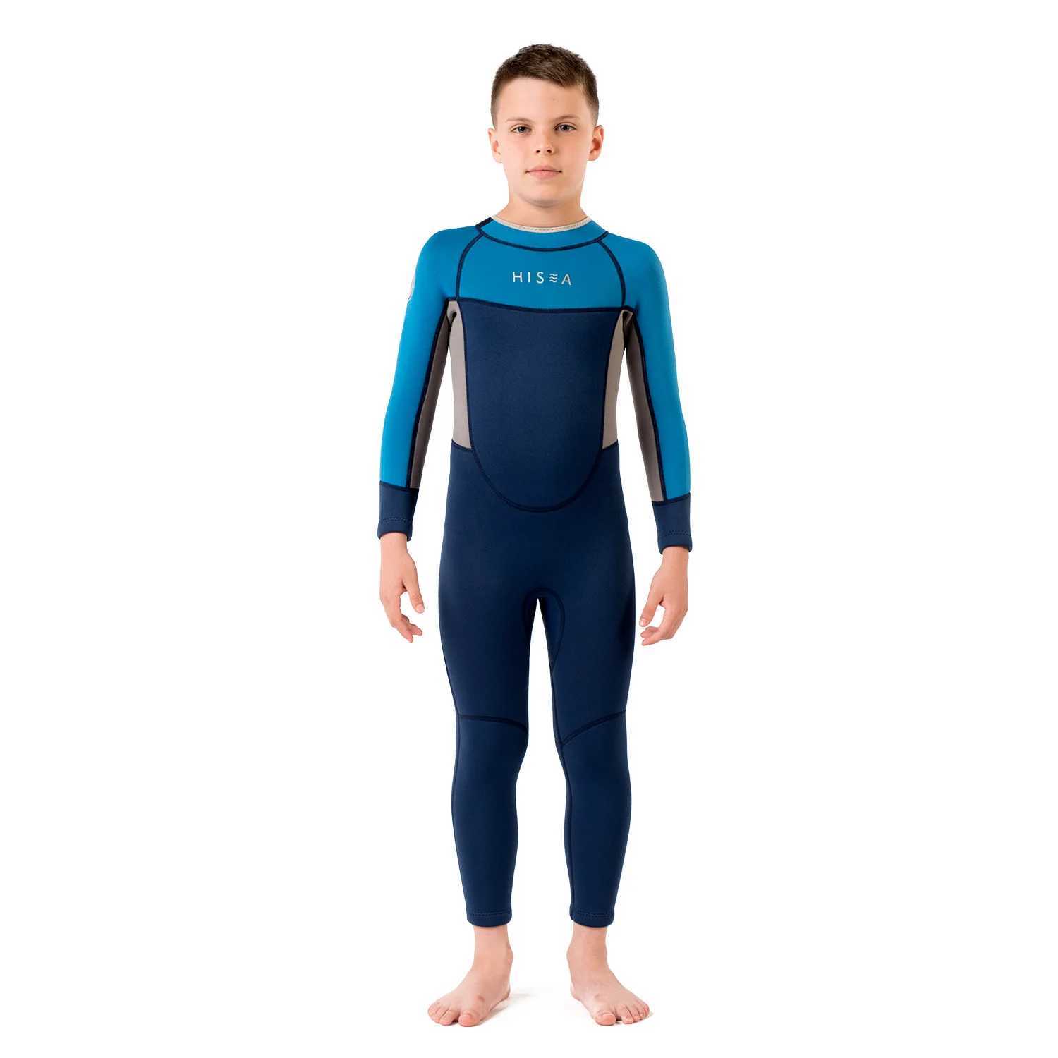 2.5MM Scuba UnderWater Hunting Spearfishing Snorkeling Diving Suit Children Full Body Neoprene Surfing Kayaking Drifting WetSuit Z250214