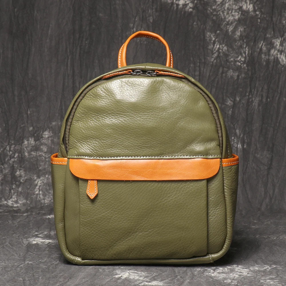 LUOKIR Trendy Womens Small Backpack Versatile Fashion Leather Small Backpack Lightweight Casual Travel Bag School Bag 250214