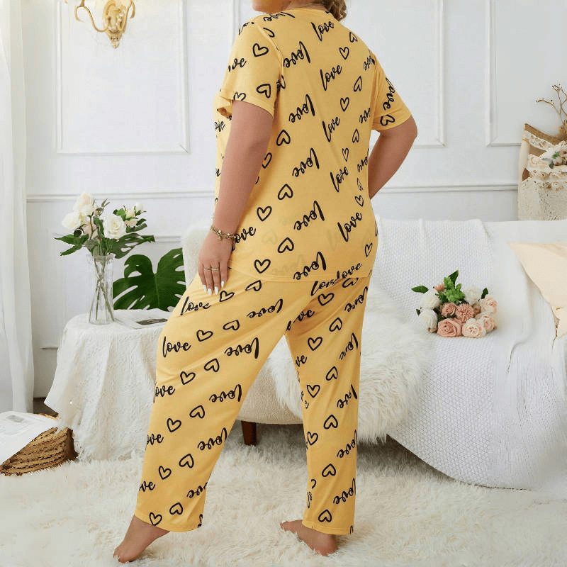B697-Winter gold diamond velvet pajamas for women Spring and autumn high-grade thin velvet suit for women apricot long-sleeved ink painting home cloth