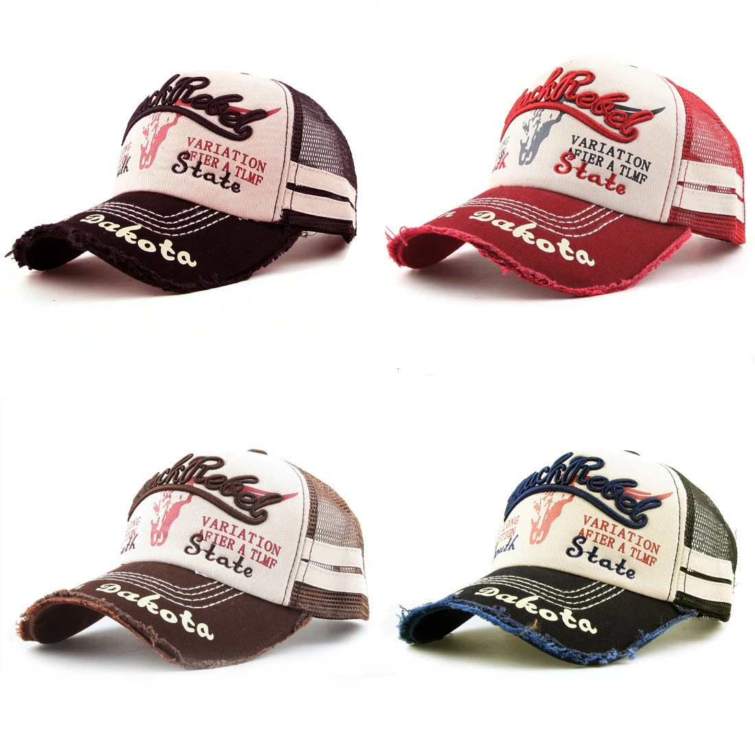 Xthree summer baseball cap mesh womens snap cap mens bone skeleton hip-hop casual Gorra adjustable cotton cap 250213