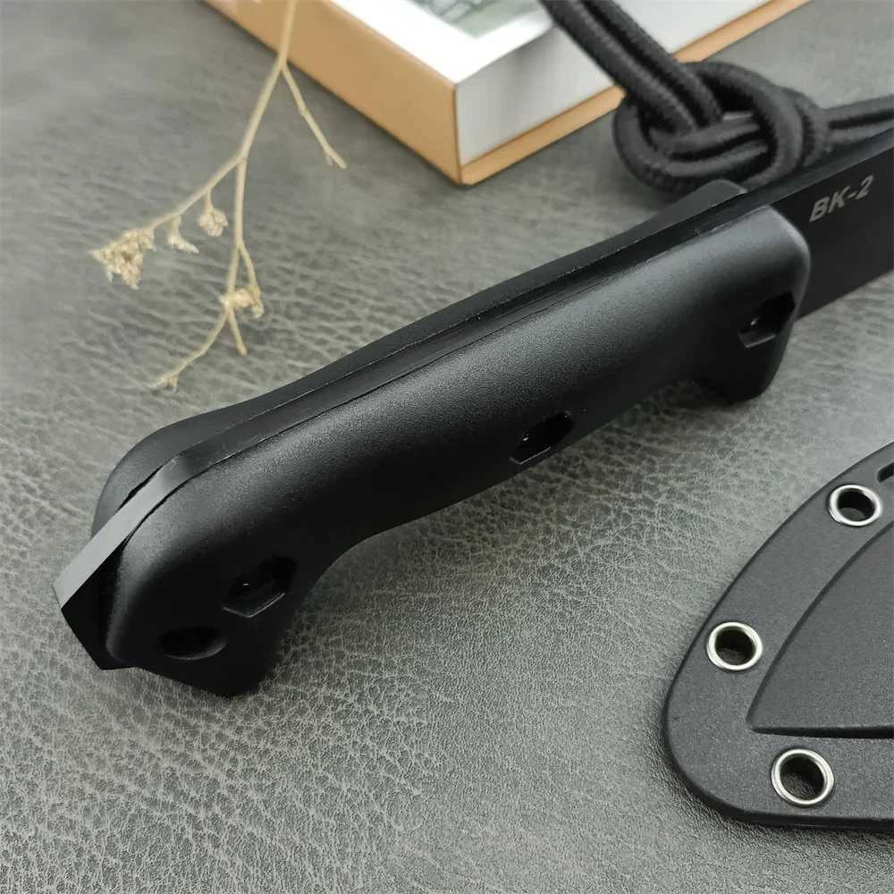 NEW KB Fixed Blade Knife BK2 Outdoor Cam Knife 8Cr13Mov Blade Nylon Fiber Hand EDC Survival Hunting Hiking Tool Gift W250214