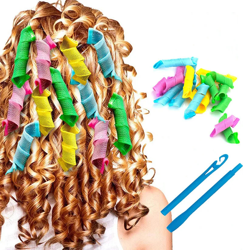 18Pcs Set Magic Hair Curler Wave Formers Hair Accessories Hair Rollers DIY Hair Styling Tool for Women 250214