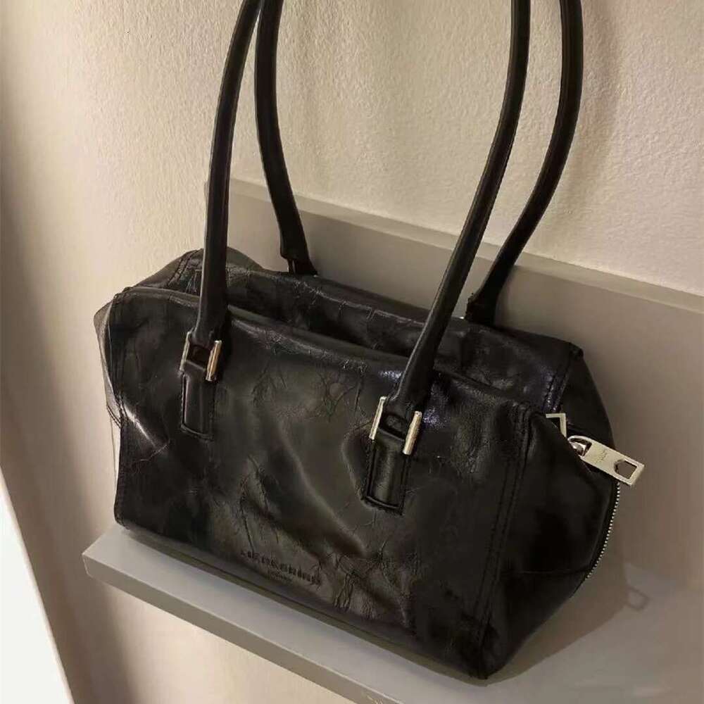 Liebeskind Oil Wax Leather Top Layer Cowhide KAYLA Zipper Large Capacity Single Shoulder Handbag From Germany