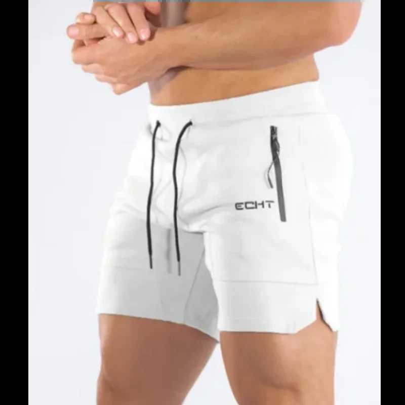 Mens Zip pocket sweatpants Fitness Gyms Shorts Men Summer Running Short Pants Male Jogger mesh Workout Beach sports short pantsXJ250213