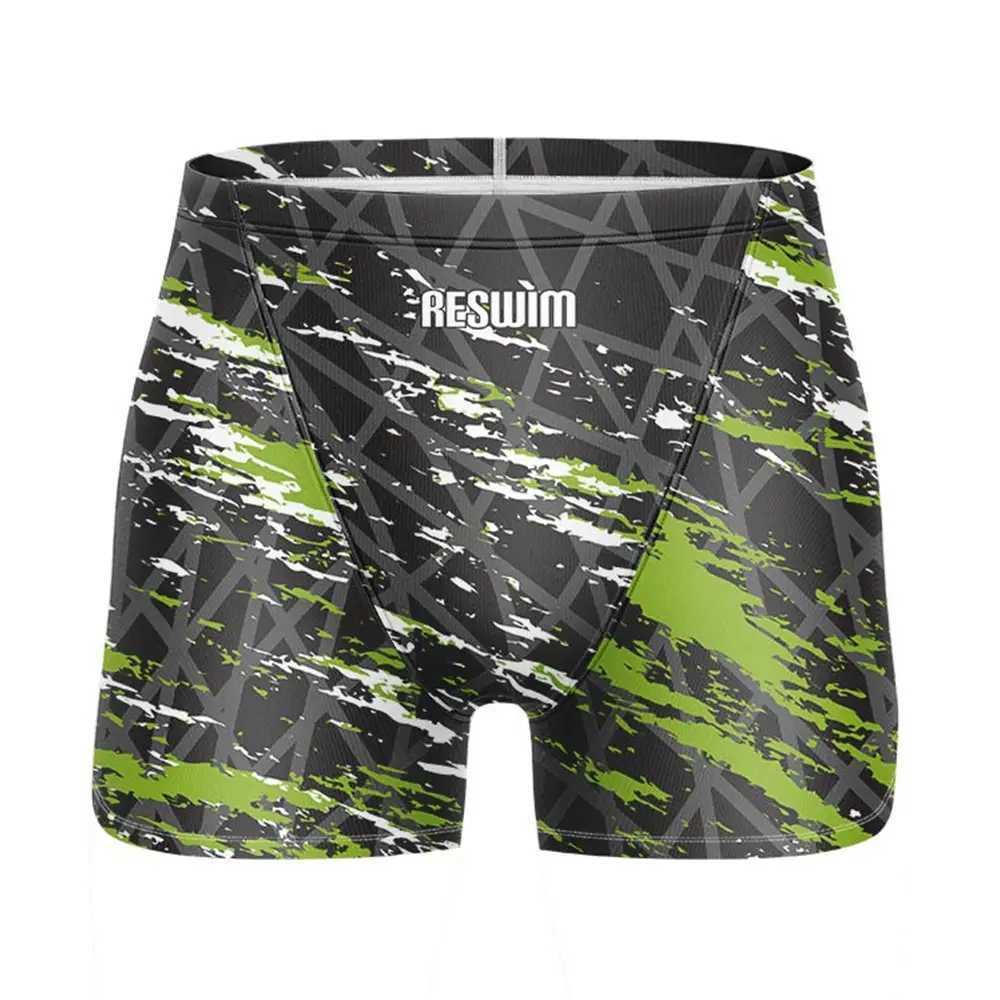 Summer Mens Swim Jammer Swimsuit Shorts Swimming Surfing Trunks Beach Tights Shorts Quick Dry Surf Pants Jammers Swimwear W250214