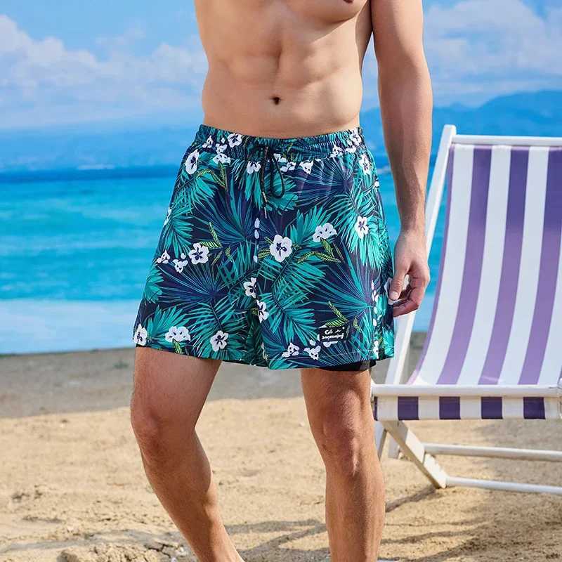 Colorful over Printed Surfing Board Shorts Cool Summer Good breathability Swim Trunks Men Vacation Beach Shorts Swimming W250214