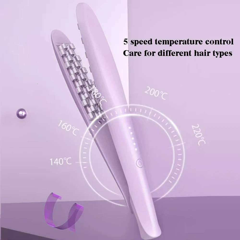 Fluffy Curling Iron Corn Beard Grid Splint Electric Hair Root Negative Ion Curler Hair Styling Tools 250213