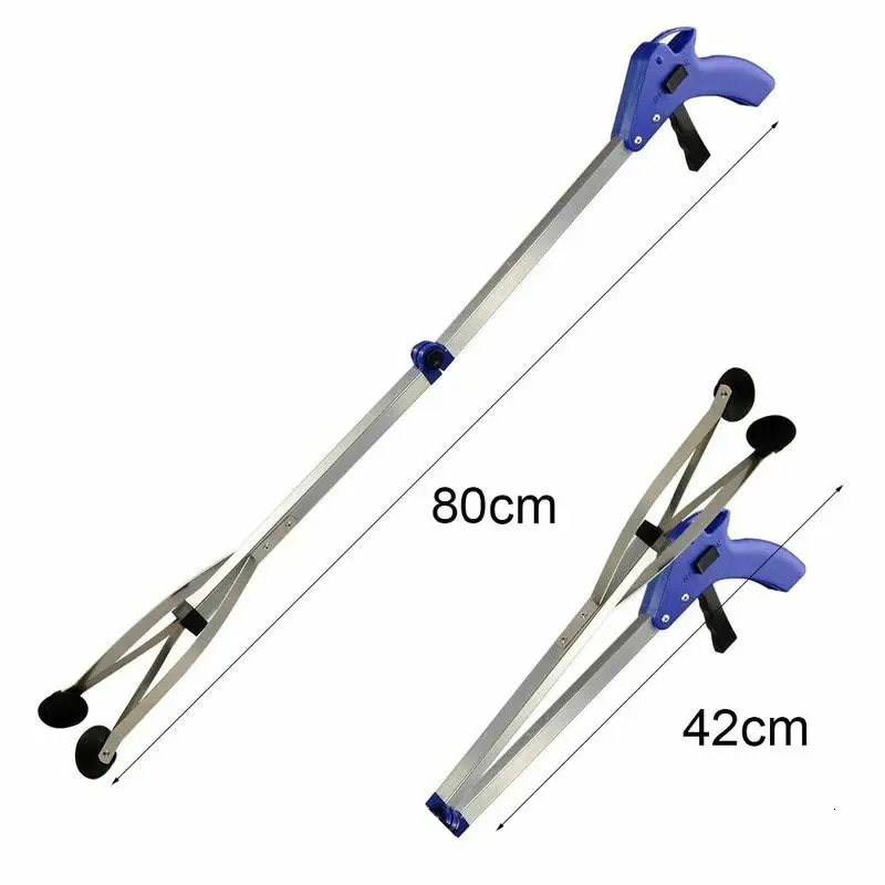 Litter Picker Gripper Garbage Collector Sanitation Clip Picks Waste Collector Waste Folding Broom DustPan Aluminum Alloy Tools 250208