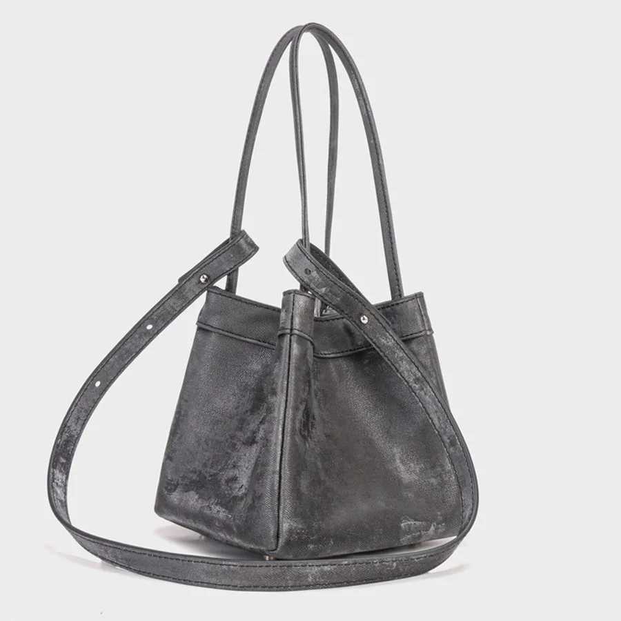 Cust Letter Suede Leather Wen Bucket Bag Fem Par Handbag 2024 New Fashion Chinese Sle Luxury Brand Tote Bags Z250318