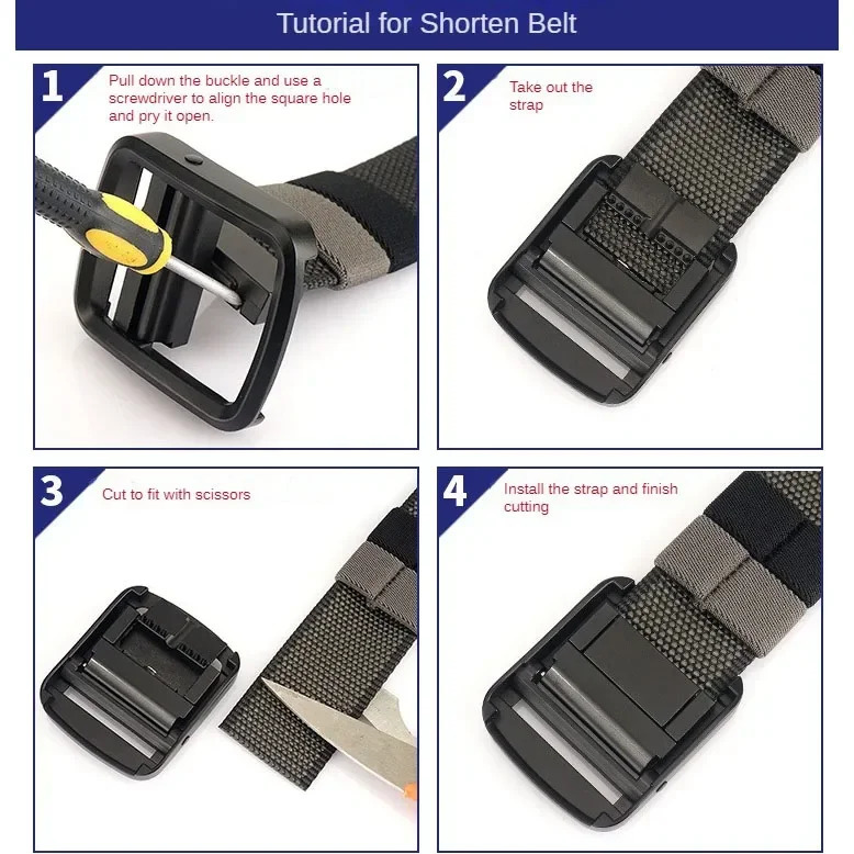 105-150cm Plus Size Long Breathable Quick Drying Double-sided Canvas Belt Dual Color Nylon Waistbands Versatile Rotatable Belt 250213