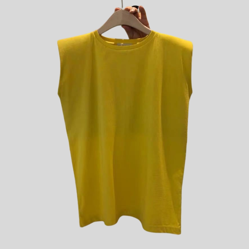 New arrival white sleeveless t-shirt women's loose summer new fashionable black vest t-shirt student top outside ins