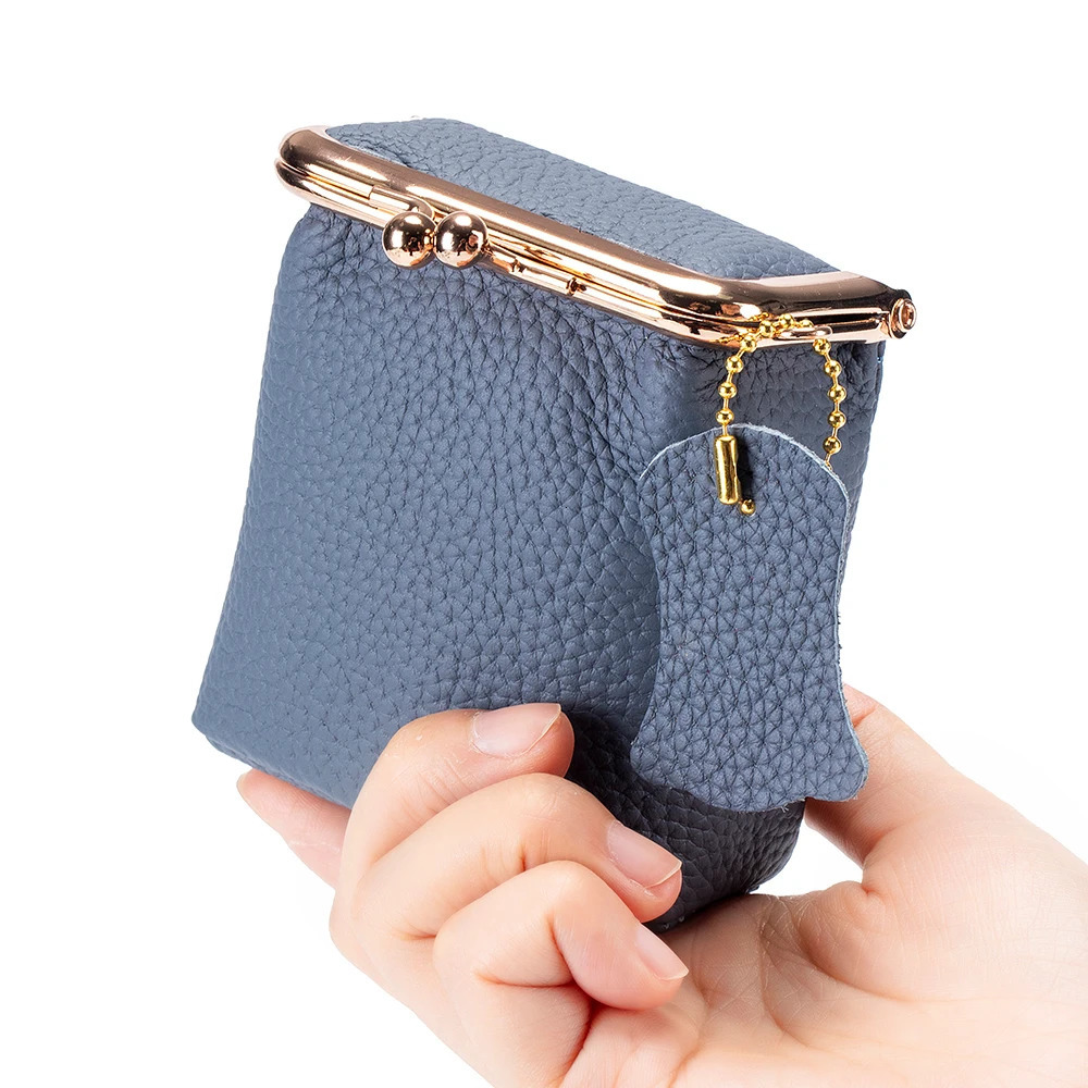 Real Leather Women Small Cosmetic Bag Golden Hasp Cute Makeup Pouch Lipstick Organizer Case Lady Travel Keys Box Mini Coin Purse 250207
