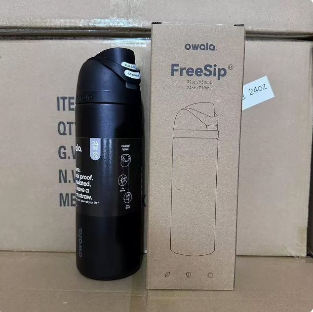 24oz Owala Insulated Sports 304 Stainless Steel Insulation Cup Portable Large Capacity Water Bottles 0403